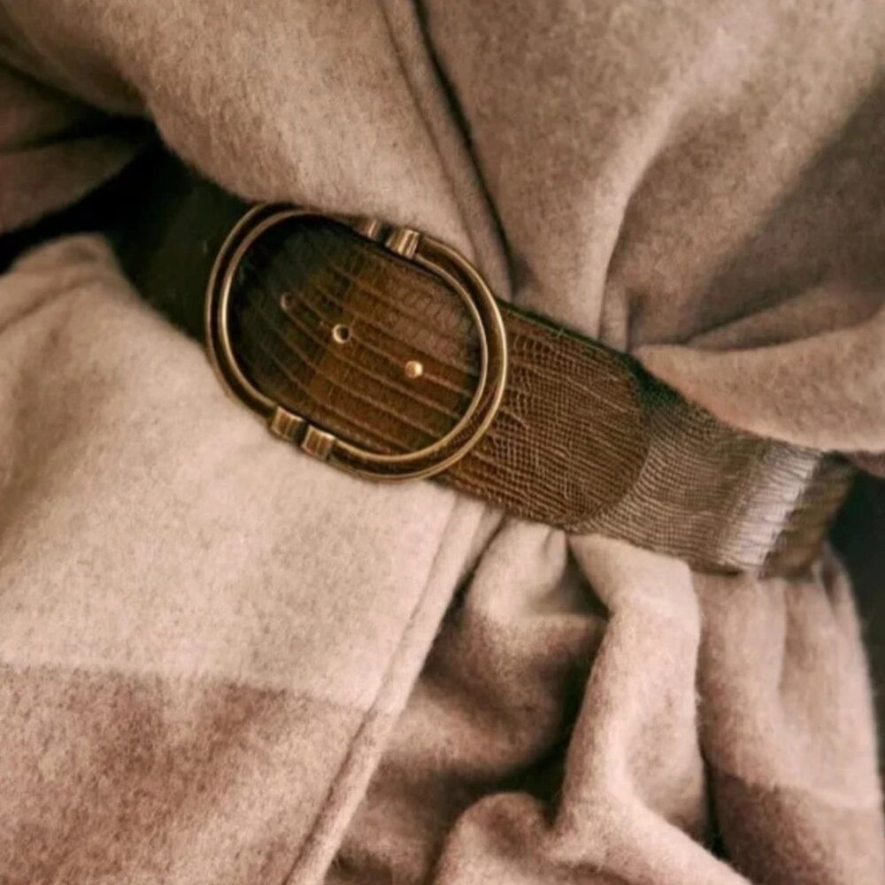 Sezane Fétiche Belt Téjus Brun - Size 80